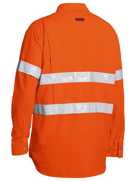 Tencate Tecasafe Plus 480 Taped Hi Vis Lightweight FR Vented Shirt- BS8238T