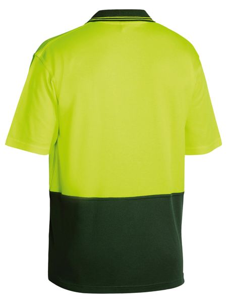 Two Tone Hi Vis Polo Shirt Short Sleeve - BK1234