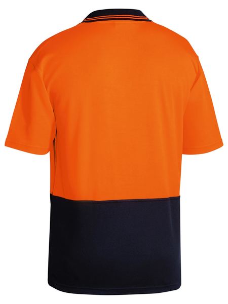 Two Tone Hi Vis Polo Shirt Short Sleeve - BK1234