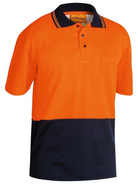 Two Tone Hi Vis Polo Shirt Short Sleeve - BK1234