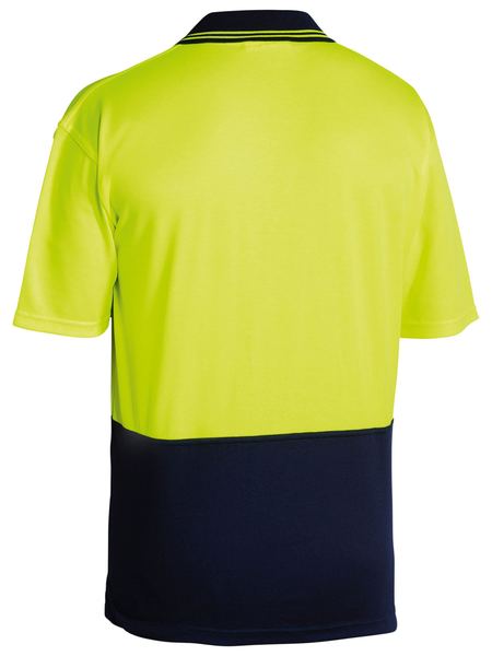 Two Tone Hi Vis Polo Shirt Short Sleeve - BK1234