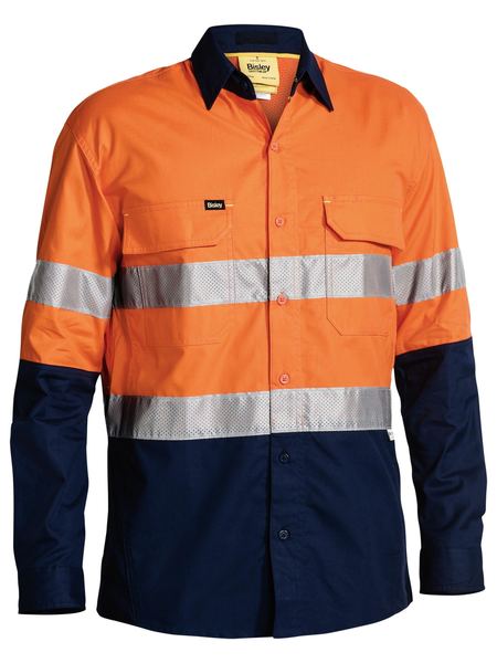 Taped Two Tone Hi Vis X Airflow Ripstop Long Sleeve - BS6415T