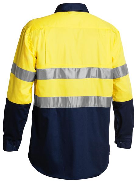 Taped Two Tone Hi Vis Cool Lightweight Long Sleeve- BS6896EP