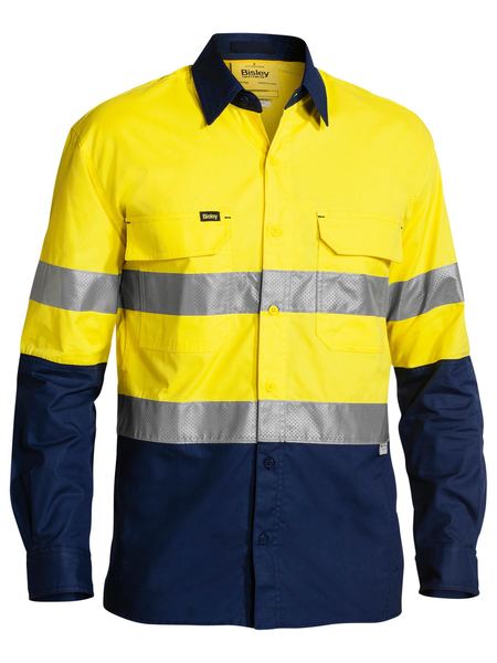 Taped Two Tone Hi Vis X Airflow Ripstop Long Sleeve - BS6415T