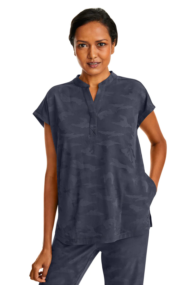 Ladies Journey Camo Scrub Top - 2352