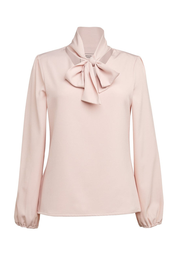 Andria L/S Tie Neck Blouse - 2368