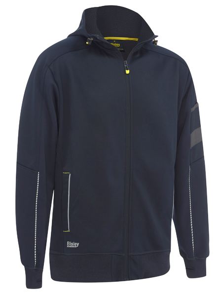 Work Fleece Zip-Front Hoodie with Sherpa Lining - BK6925