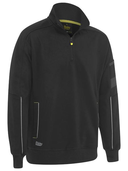 Work Fleece 1/4 Zip Pullover With Sherpa Lining - BK6924