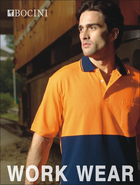 Hi Vis Short Sleeve Polyface/Cotton Back Polo SP0538