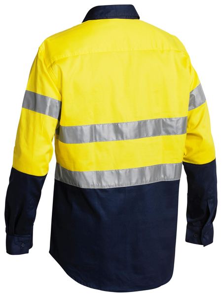 Taped Hi Vis Closed Front Drill Shirt - BTC6456