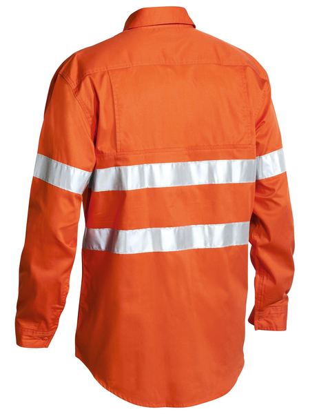 Taped Cool Lightweight Hi Vis Drill Shirt Long Sleeve - BS6897