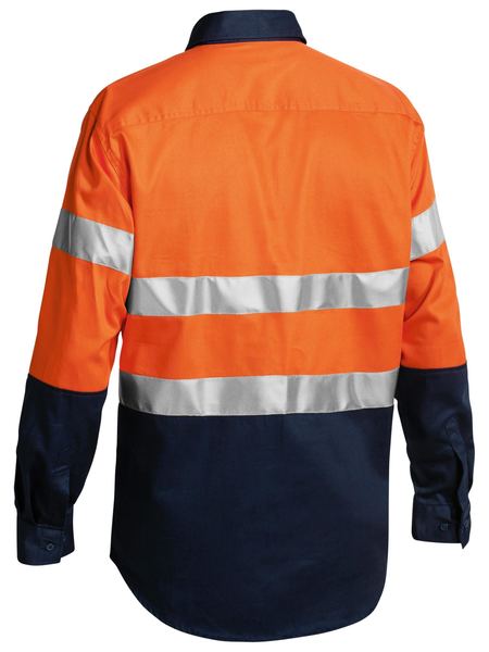 Taped Hi Vis Closed Front Drill Shirt - BTC6456