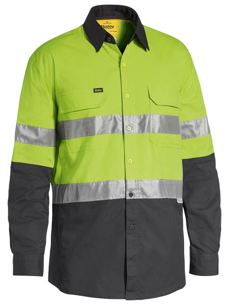 Taped Two Tone Hi Vis X Airflow Ripstop Long Sleeve - BS6415T