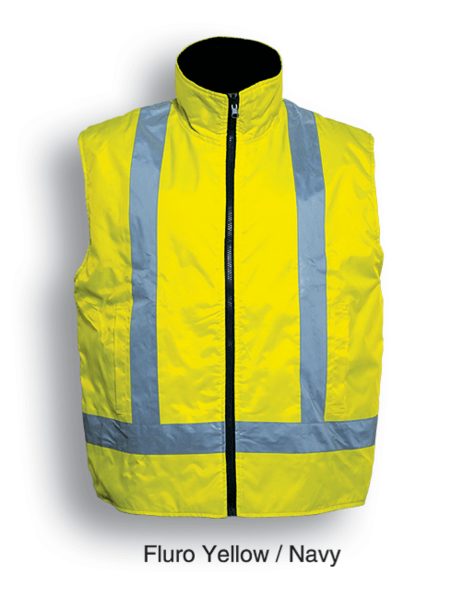 Hi Vis Reversible Safety Vest with Reflective Tape SJ0428