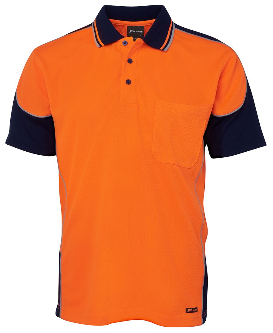 Jb’s Hi Vis Contrast Piping Polo - 6HCP4