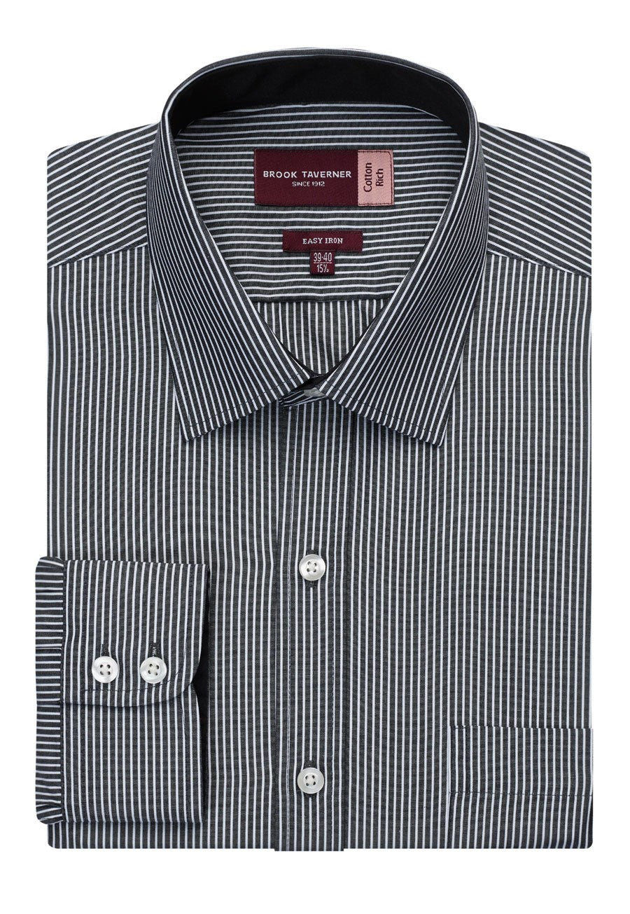 Mantova Men's Classic Fit Single Cuff L/S Shirt - 7594