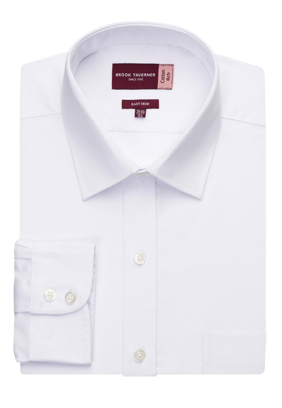 Mantova Men's Classic Fit Single Cuff L/S Shirt - 7594