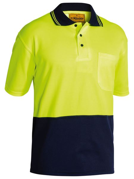 Two Tone Hi Vis Polo Shirt Short Sleeve - BK1234