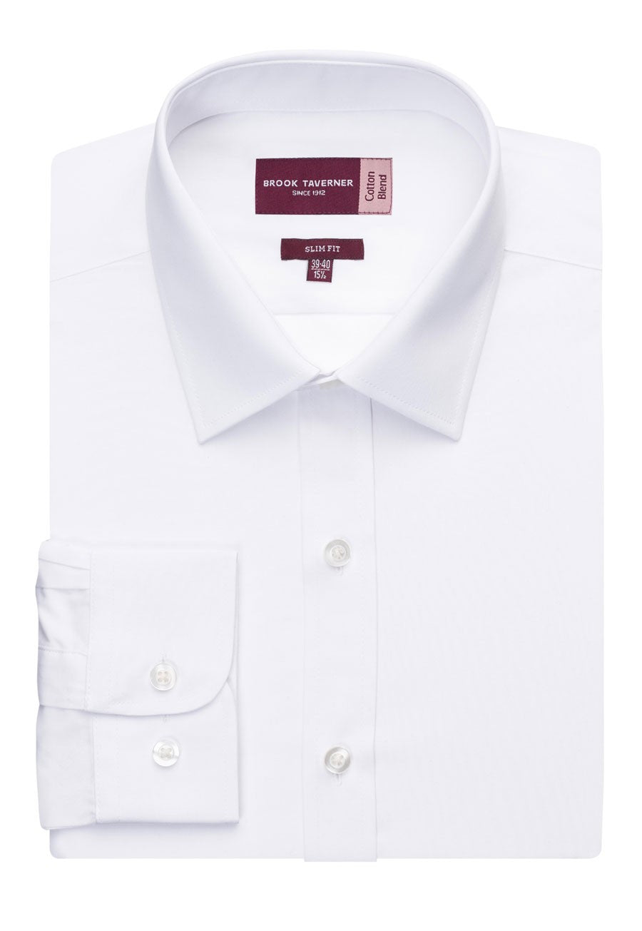 Pisa Men's Slim Fit Single Cuff L/S Shirt - 7721