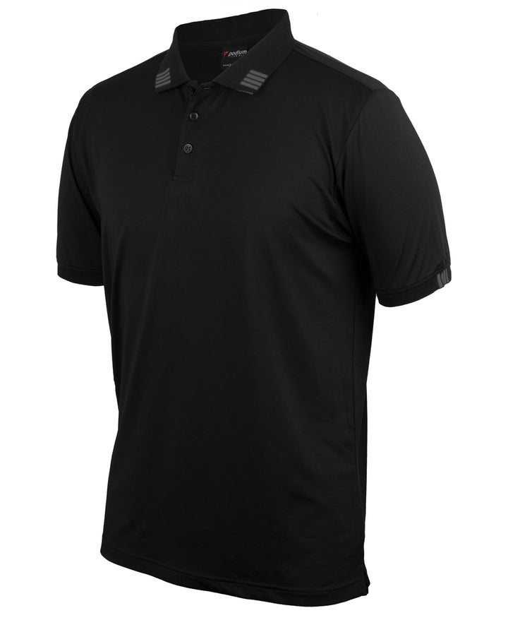 Podium 4 Stripe Short Sleeve Stretch Polo - 7S4P