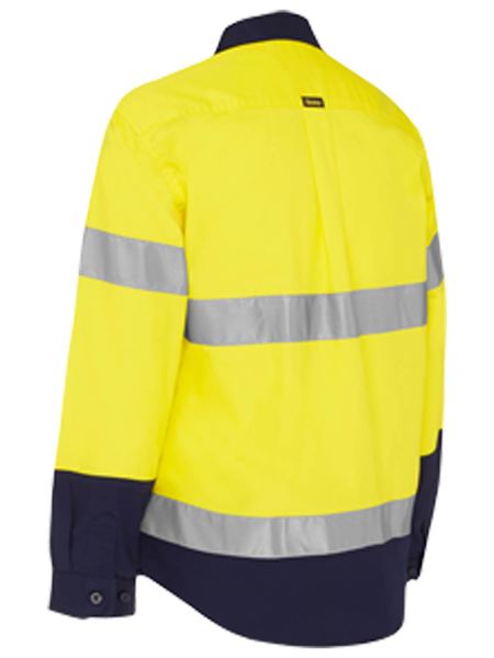 Womens 3M Taped Hi Vis Maternity Drill Shirt - BLM6456T