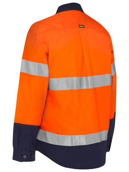 Womens 3M Taped Hi Vis Maternity Drill Shirt - BLM6456T