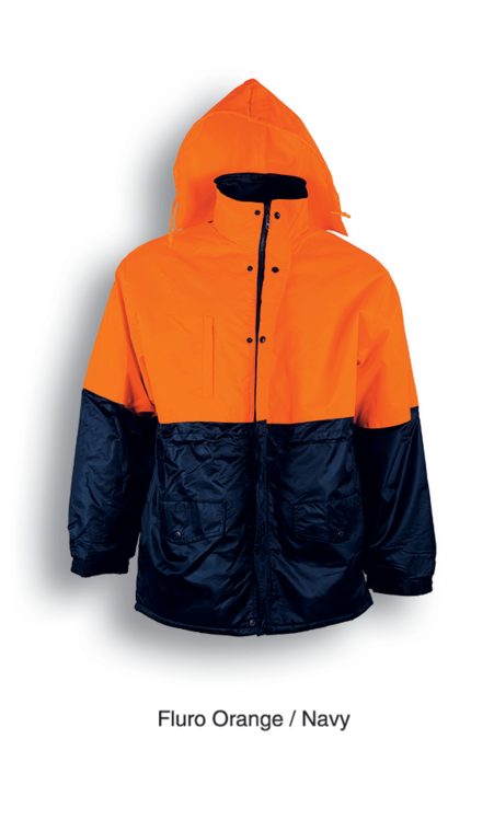 Hi Vis Mesh Lined Safety Jacket SJ0433