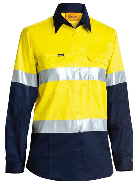 Women's Taped Two Tone Hi Vis Cool Long Sleeve - BL6896