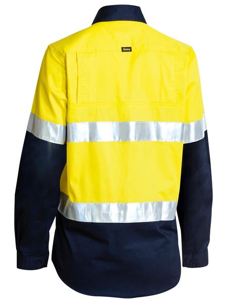 Women's Taped Two Tone Hi Vis Cool Long Sleeve - BL6896