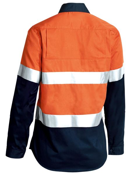 Women's Taped Two Tone Hi Vis Cool Long Sleeve - BL6896