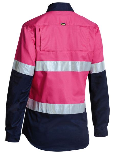 Women's Taped Two Tone Hi Vis Cool Long Sleeve - BL6896