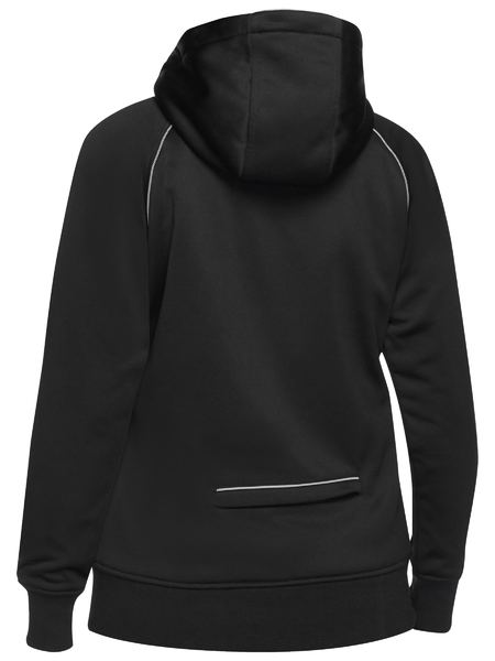 Women’s Fleece Zip Front Hoodie With Sherpa Lining - BKL6925