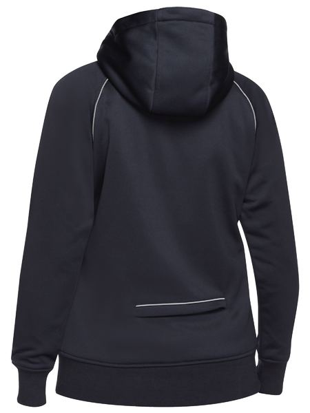 Women’s Fleece Zip Front Hoodie With Sherpa Lining - BKL6925