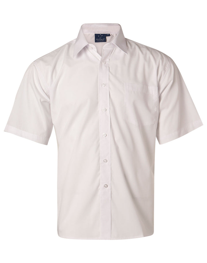 Men's Poplin Short Sleeve Shirt - BS01S