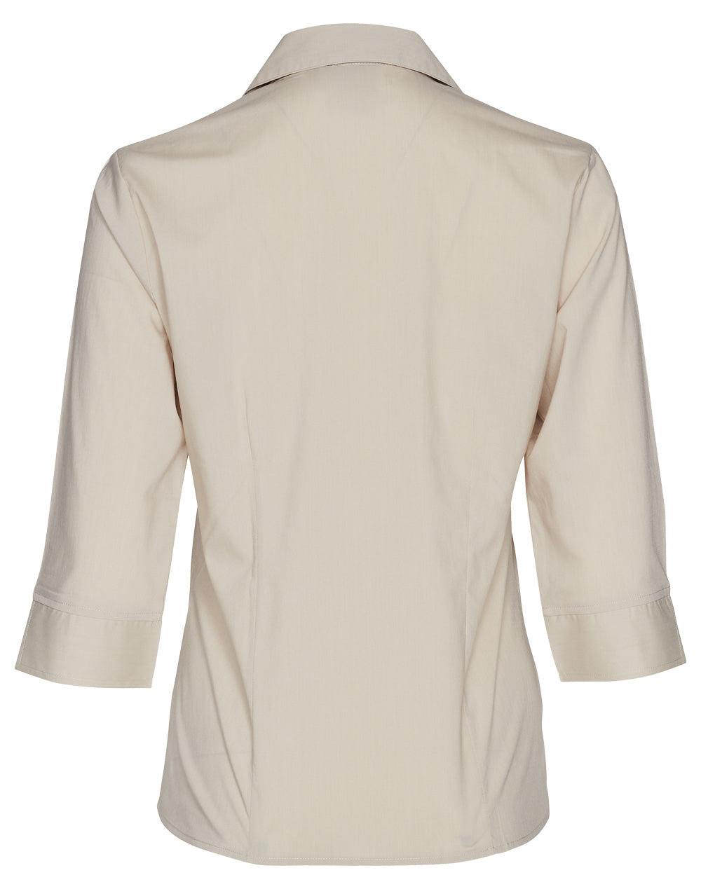 Ladies 3/4 Teflon Shirt Open Neckline - BS07Q