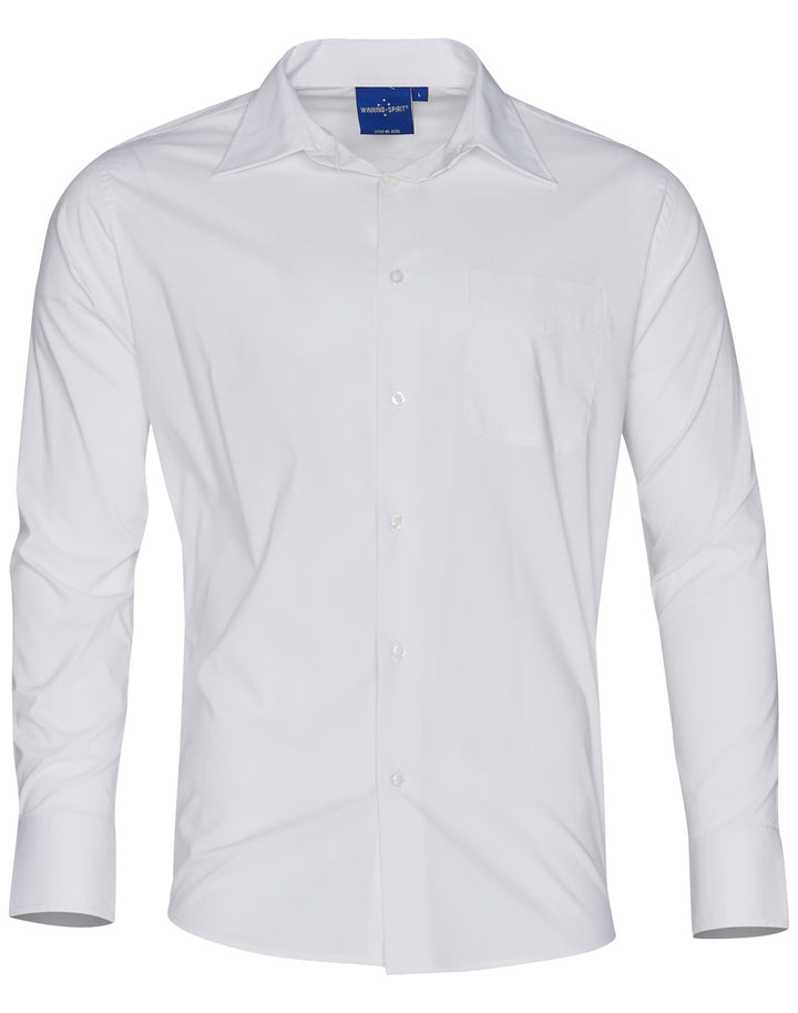 Men's Long Sleeve Teflon Business Shirt - BS08L