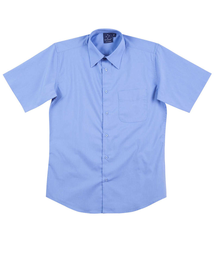 Men's Short Sleeve Teflon Business Shirt - BS08S