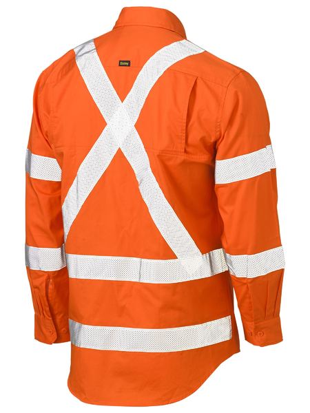 X Taped Biomotion Hi Vis Cool Lightweight Drill Shirt - BS6166XT