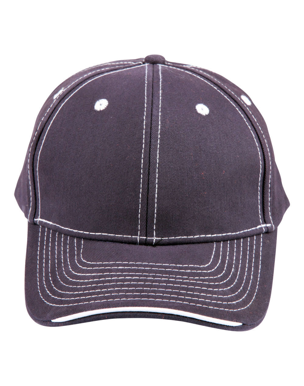 Cotton Twill Contrast Trim Cap - CH65