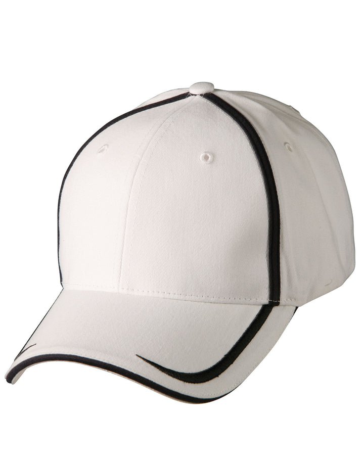 Premium Cotton Twill Contrast Trim Cap - CH75