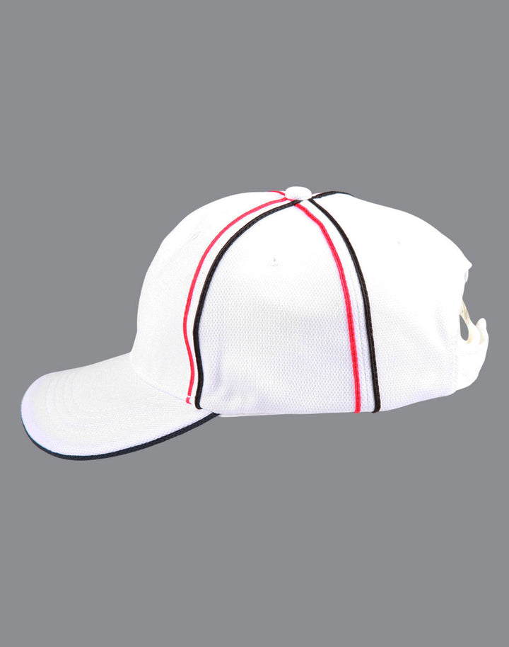 Tri-Colour Pique Mesh Structured Cap - CH76