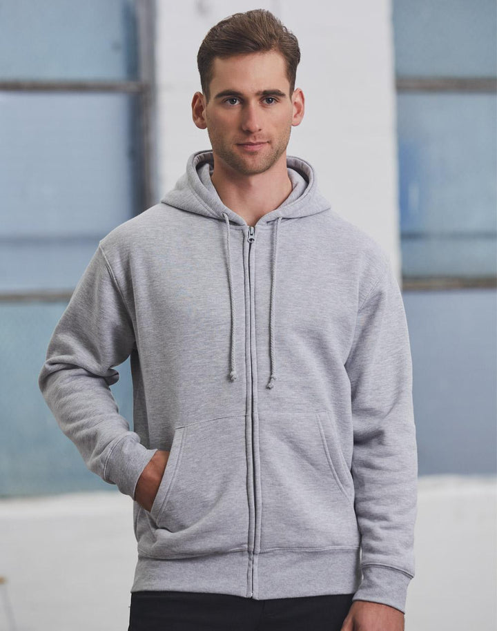 Men's Full Zip Fleecy Hoodie - FL03