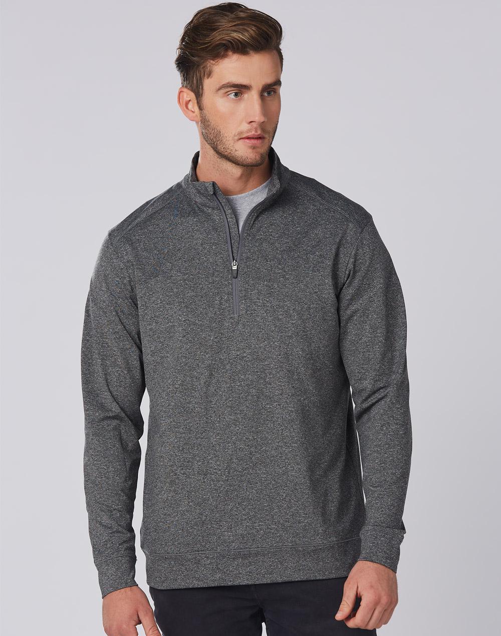 Men's Half Zip Long Sleeve Sweat Top - FL25