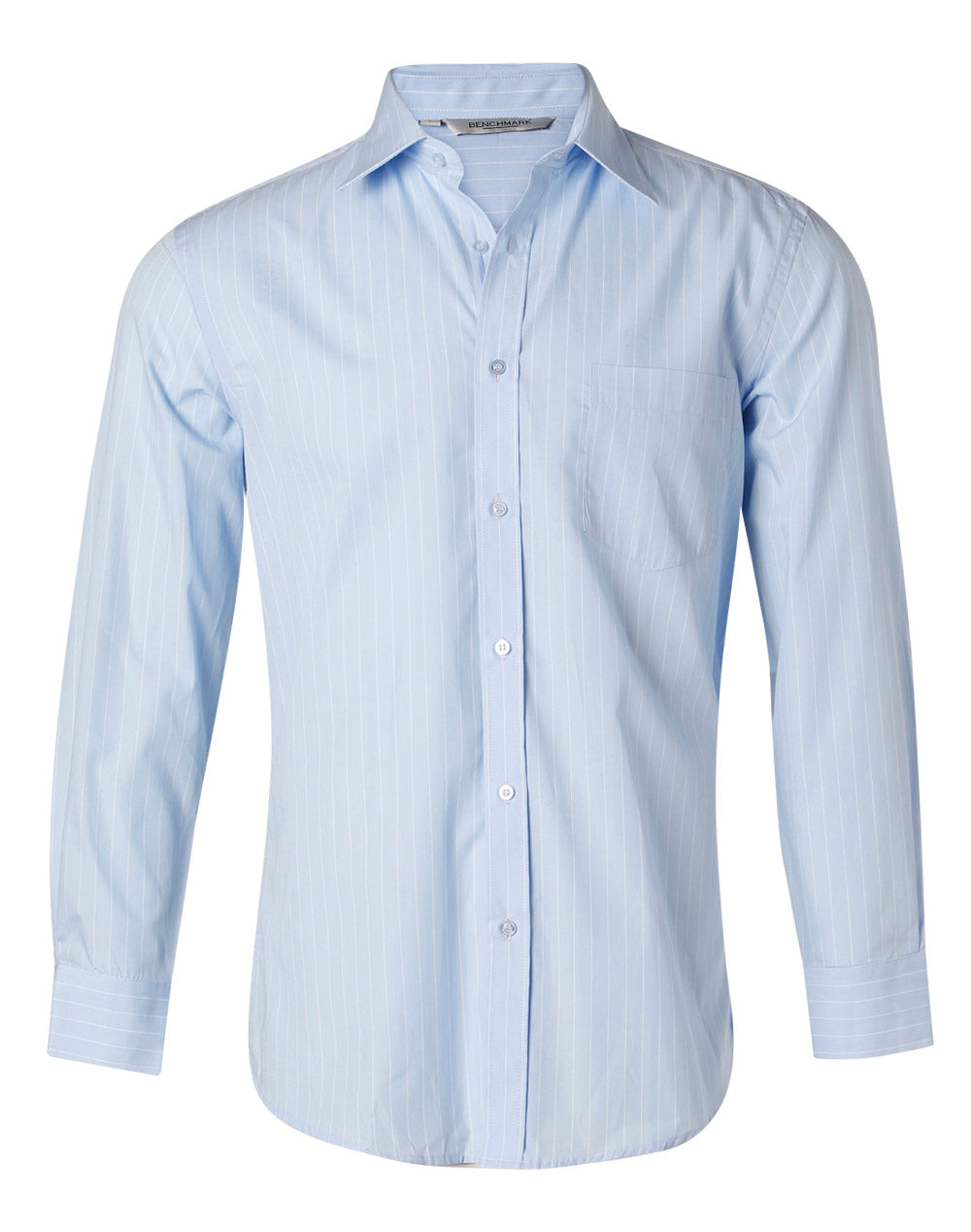 Mens Pin Stripe Long Sleeve Shirt - M7222