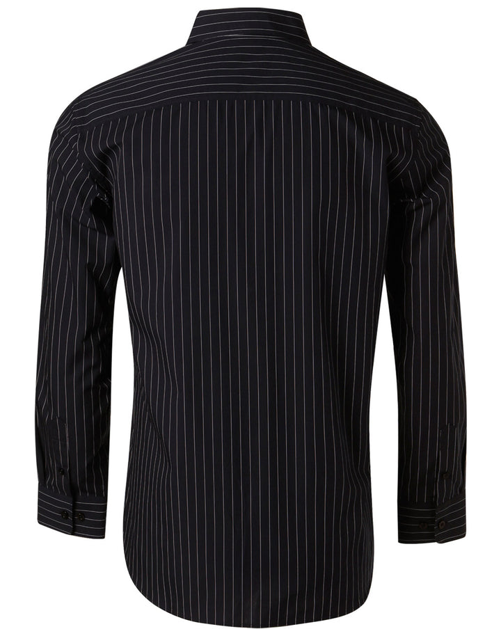 Mens Pin Stripe Long Sleeve Shirt - M7222