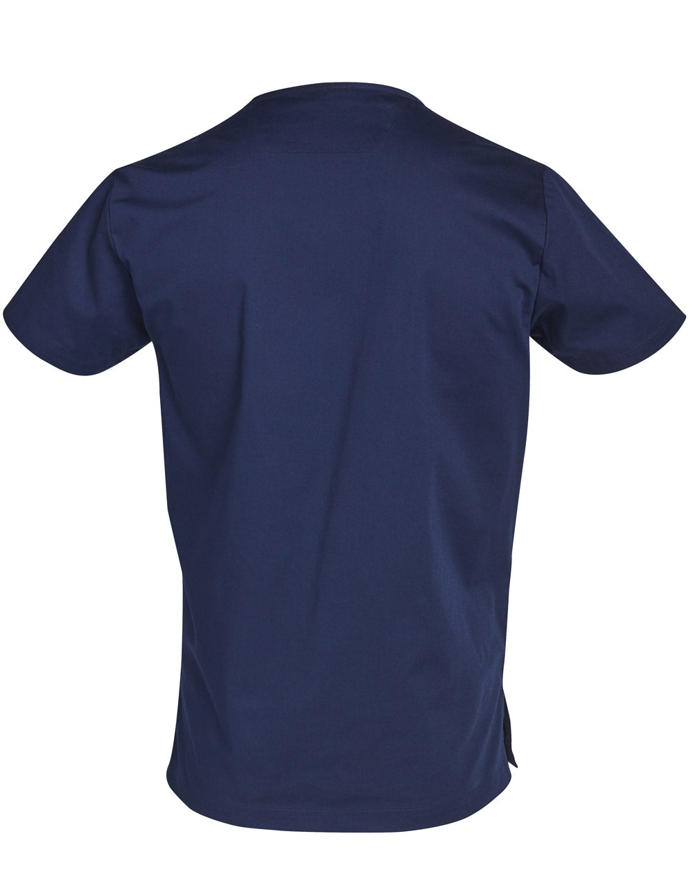 Mens V-Neck Contrast Trim Scrub Tops - M7650