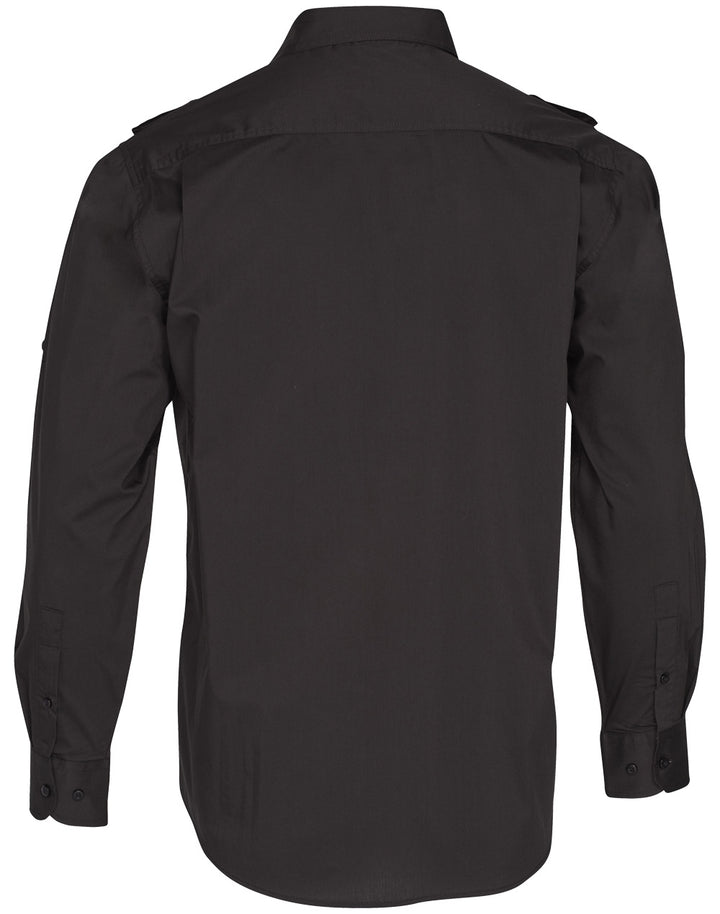 Mens Long Sleeve Military Shirt - M7912