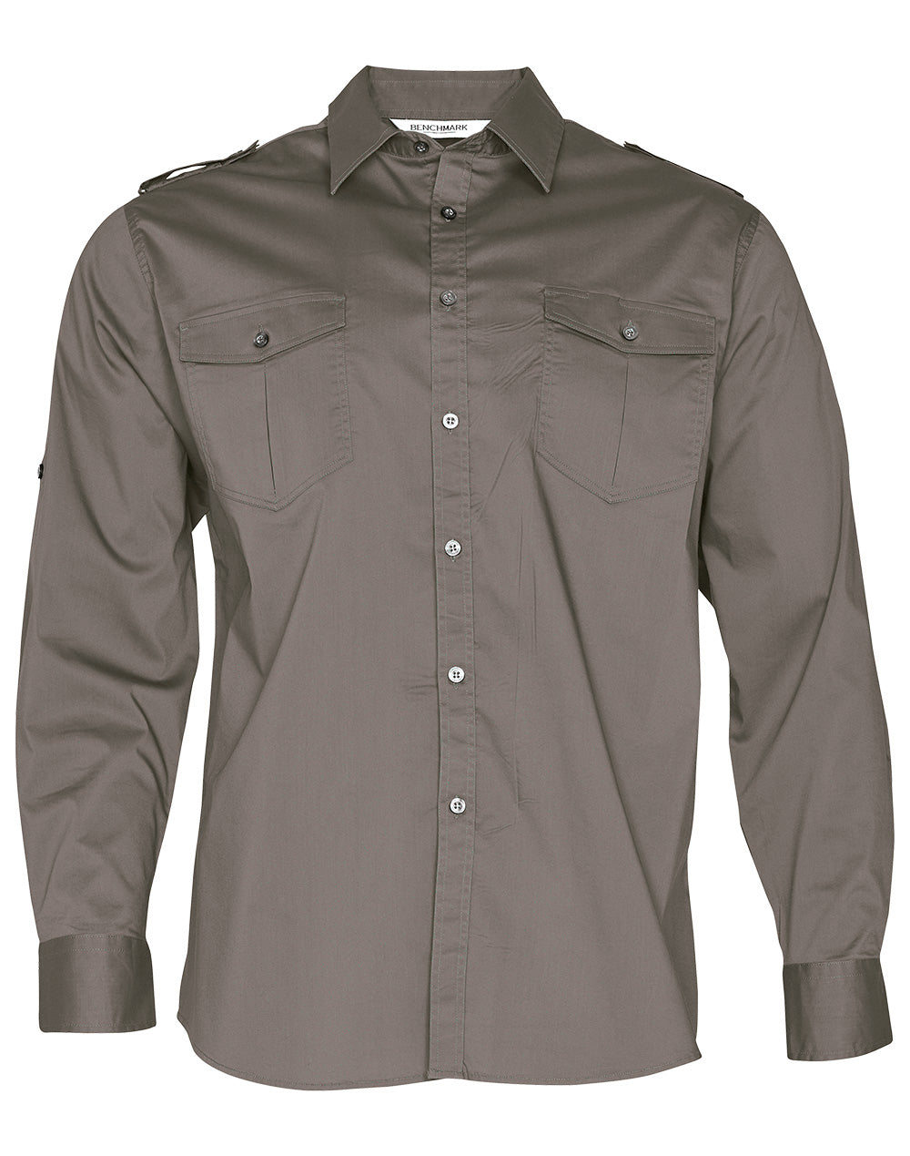 Mens Long Sleeve Military Shirt - M7912