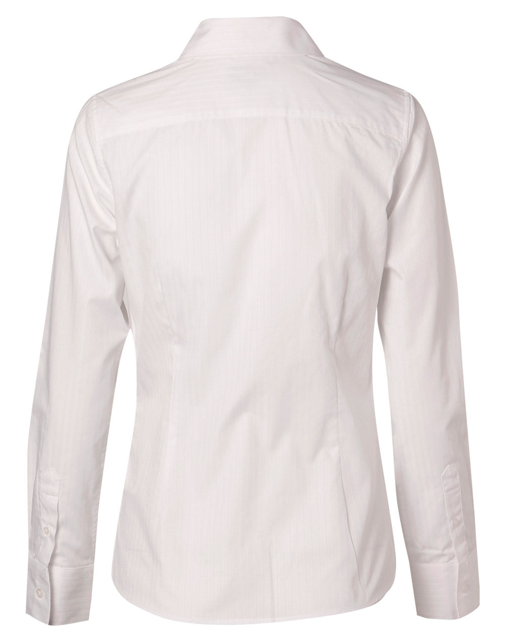 Ladies Self Stripe Long Sleeve Shirt - M8100L