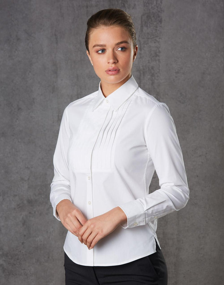 Ladies Stretch Tuck Front Shirt - M8192